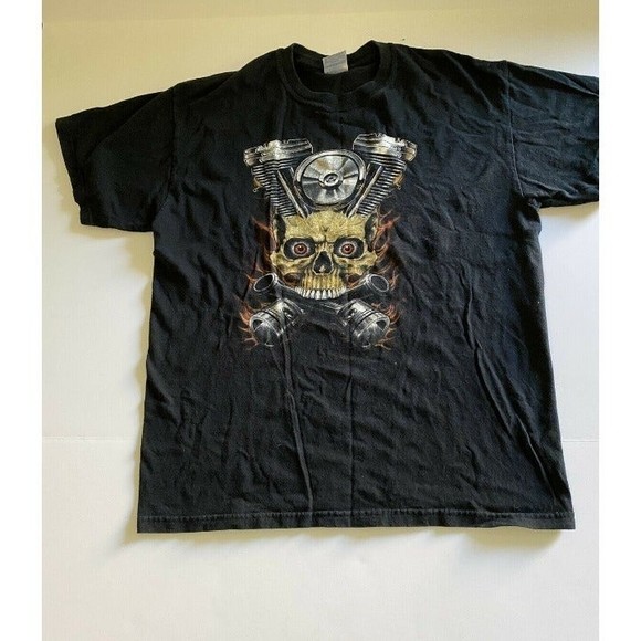 Piston Alley Suicide T-Shirt, Black Gildan Heavyweight Cotton, Sz.‎ Medium SS - Picture 2 of 5